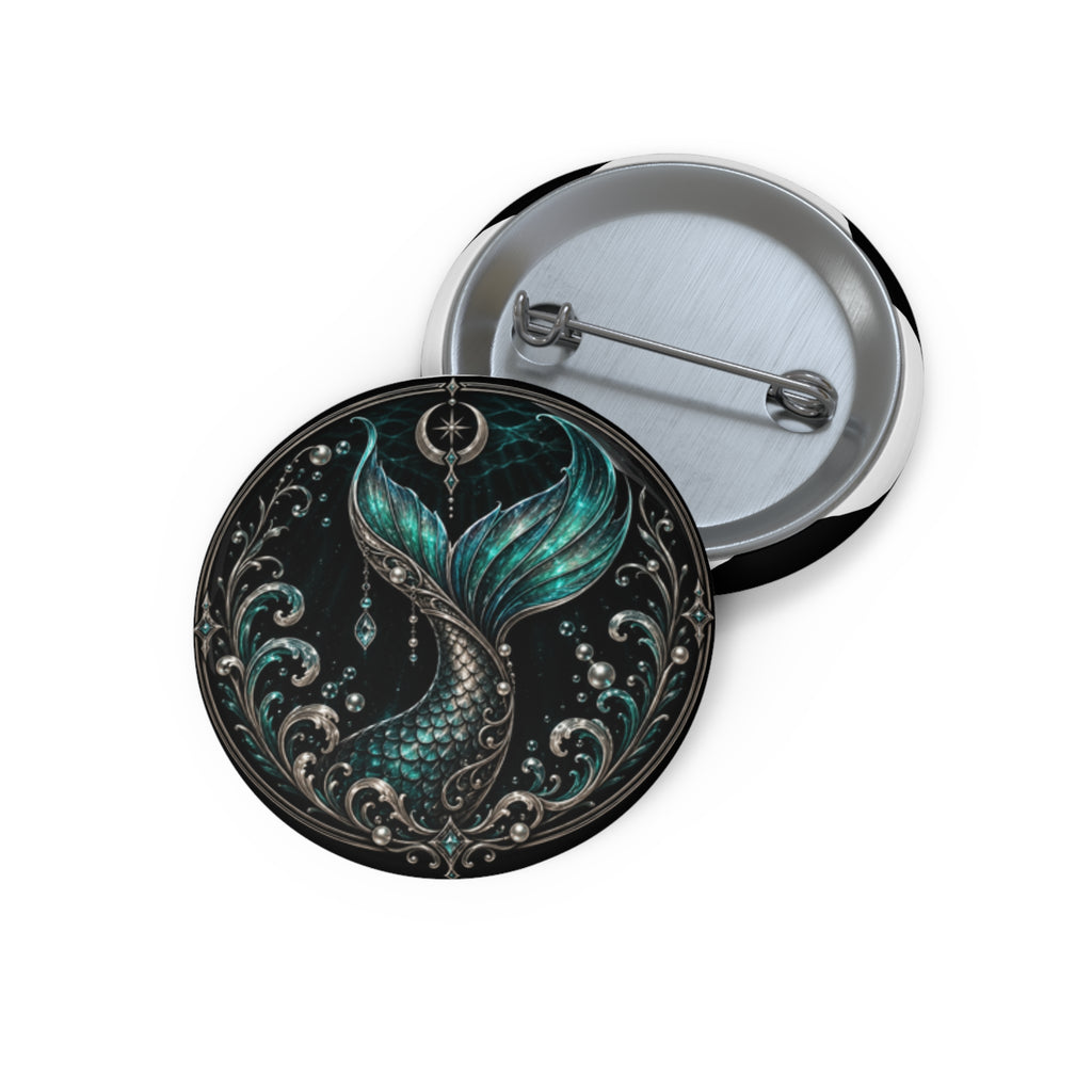 The Siren's Tail | Button Pin | House Noctiran