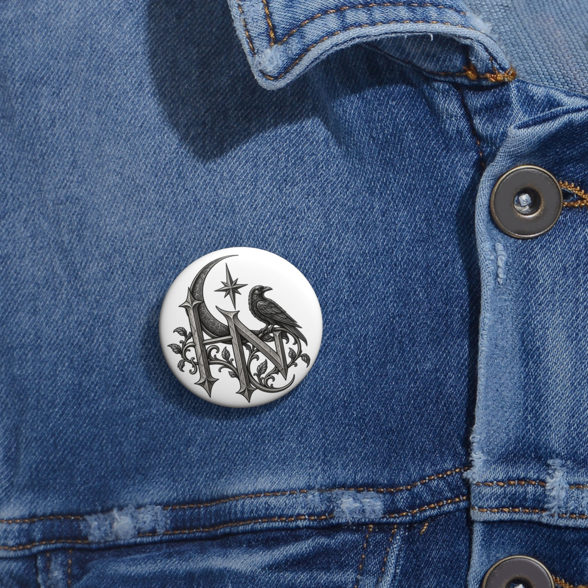 The Crest of House Noctiran | Button Pin