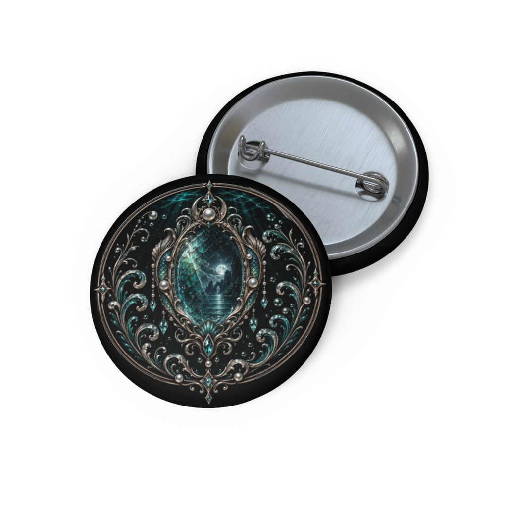 The Watching Mirror | Button Pin | House Noctiran