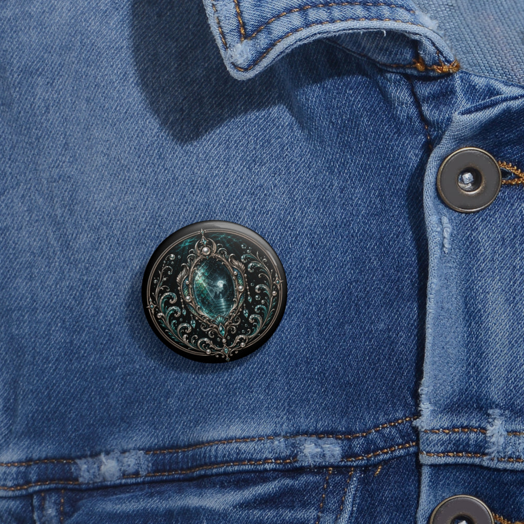 The Watching Mirror | Button Pin | House Noctiran